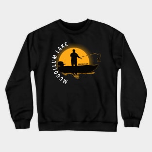 McCollum Lake Fishing Michigan Sunrise Crewneck Sweatshirt